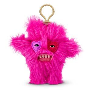 Fuggler Plush Clip On Keyring CAPTAIN CARDIAC 5" Funny Ugly Monster Valentines